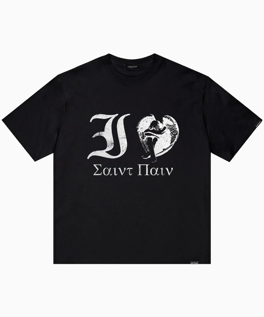 SAINTPAIN Sp I Love Saint Short Sleeve T-Shirt Black
