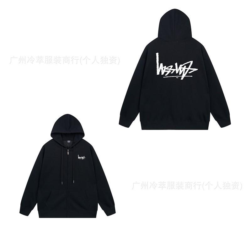 Unisex Mikina s kapucí na zip s fleecovou podšívkou a potiskem písmen Volný střih Bavlna Dlouhý rukáv Pánská Dámská