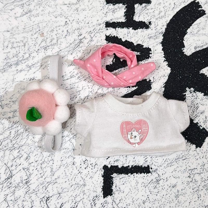 

Dimo New Life Diary Series: 10cm Doll White T-Shirt & Scarf Plush Outfit Replacement For Dimo New Life Doll (Doll Not Included)