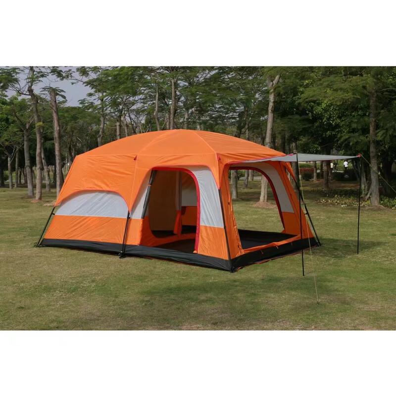 Zhuchuang Jingpin Portable Outdoor Family Camping Tent with 2 Rooms & 1 Hall 3-5 Person