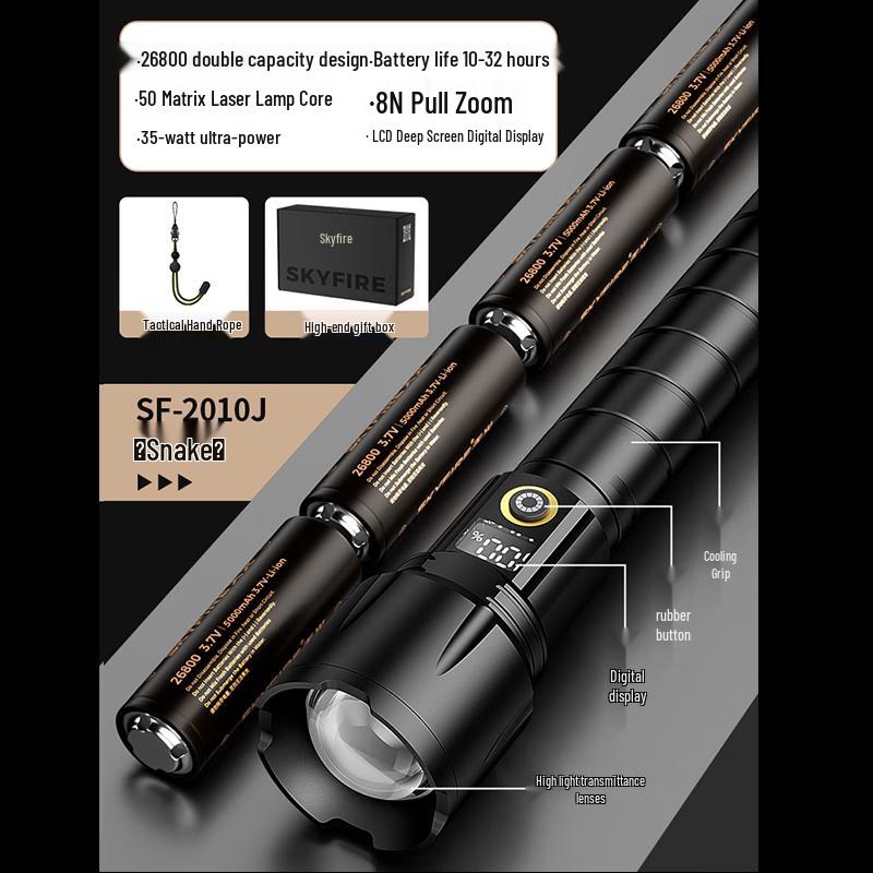SkyFire 35W High-Intensity Tactical Flashlight