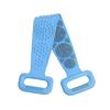 Spazzola da Bagno in Silicone da 70 CM per Doccia e Vasca, Spazzola Schiena Extra Lunga a Doppia Faccia, Spazzola  (blu)