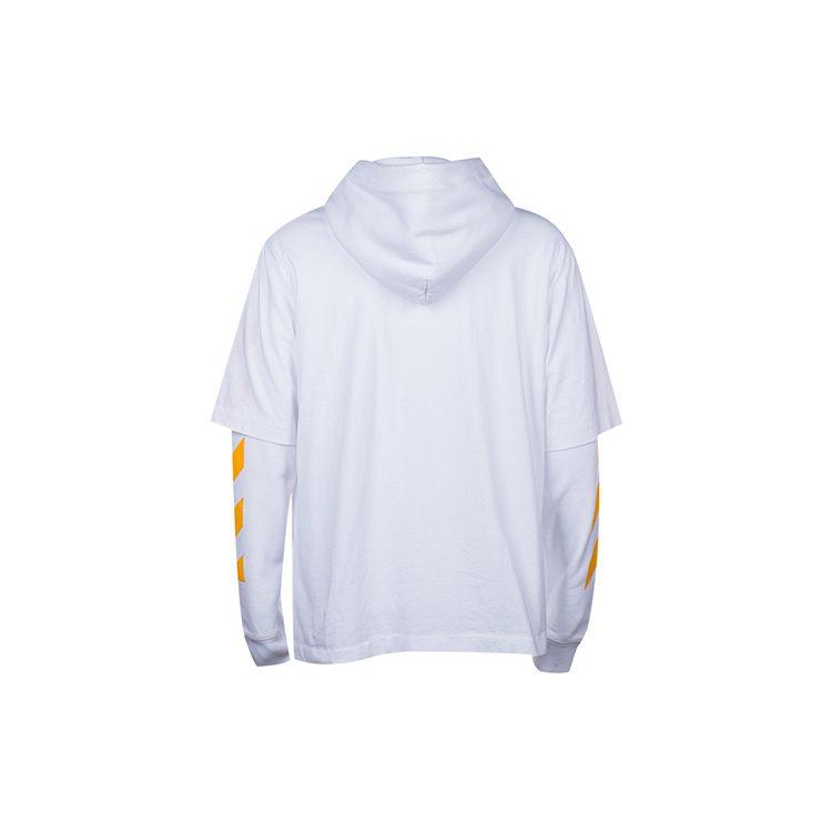 OFF WHITE Caravaggio St. Jerome Schreib Schicht Hoodie OMBB087F21FLE0060184