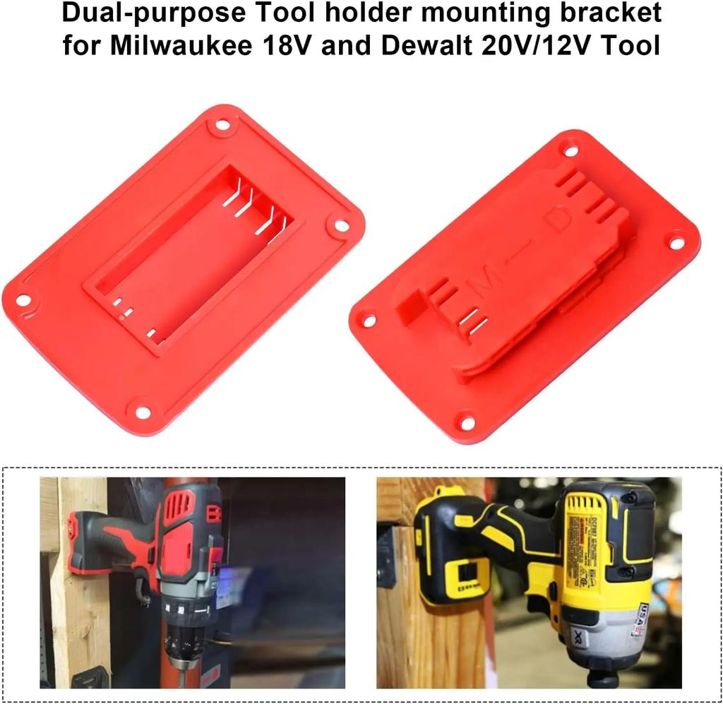 10Packs Tool Holders for Dewalt 20V Drill Mount Fit for Milwaukee M18 Tools