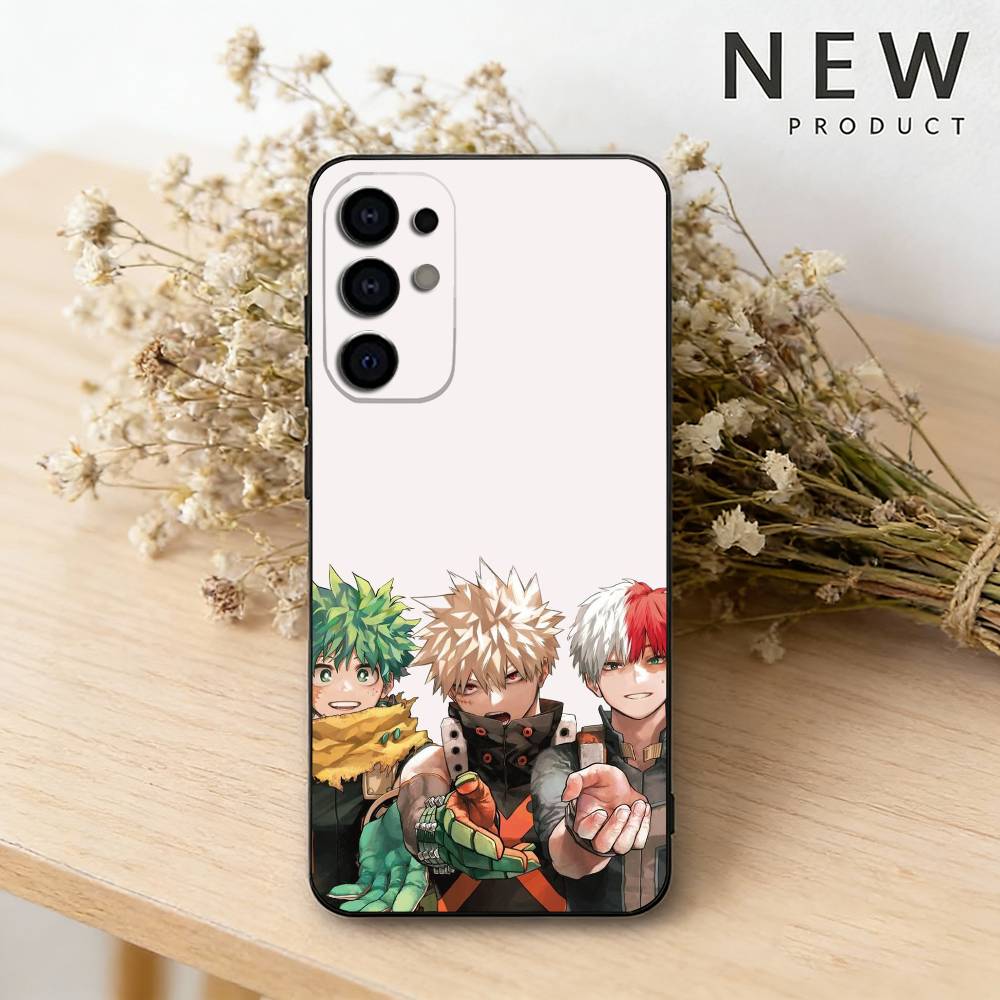 B-Boku no Hero A-Academia phone Case For Samsung S26,25,24,21,22,23,30,20,Ultra,Plus,Fe,Lite Black Soft Cover
