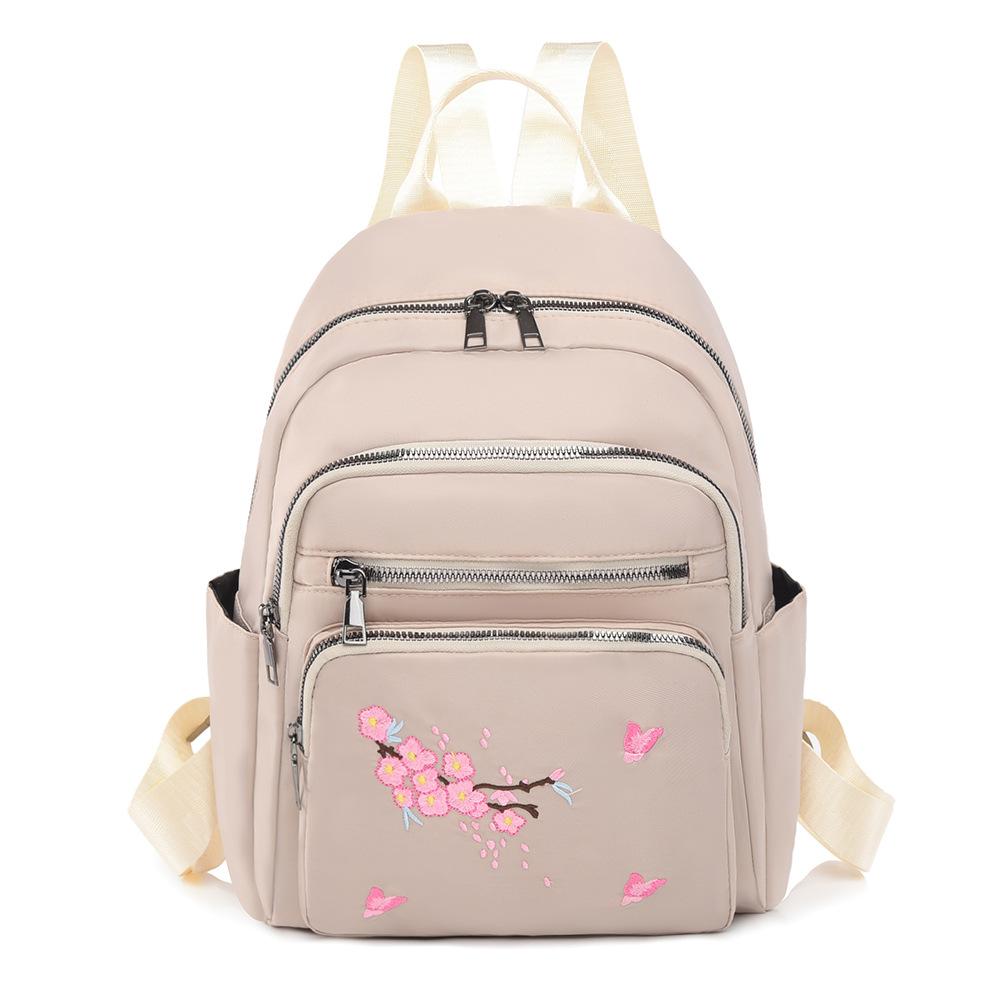 Large-capacity Commuter Bag - Embroidered, Versatile Women's Double-shoulder Bag, Fashionable Handbag