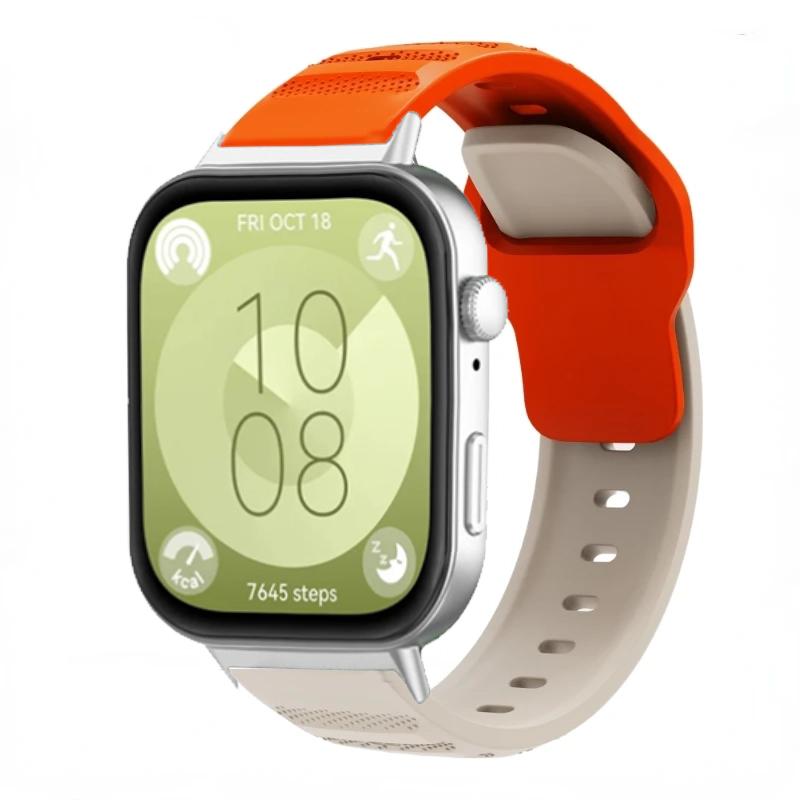 Silicone Strap For Huawei Watch Fit 3 Smartwatch Soft Breathable Bracelet Wristband for Huawei Watch Fit 3 Replacement Correa