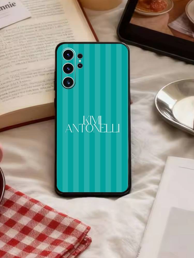 K-Kimi Cool A-Antonelli Phone Case For Samsung S26,S25,S24,S23,S22,S21,S20,S30,Ultra,Plus,Fe,Note,5G Black Cover