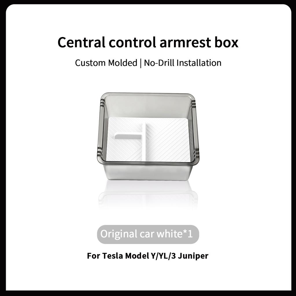 For Tesla Model 3 Highland / Y Juniper / YL Center Console Armrest Storage Box Hidden Storage Box Car Interior Tuning Accessory