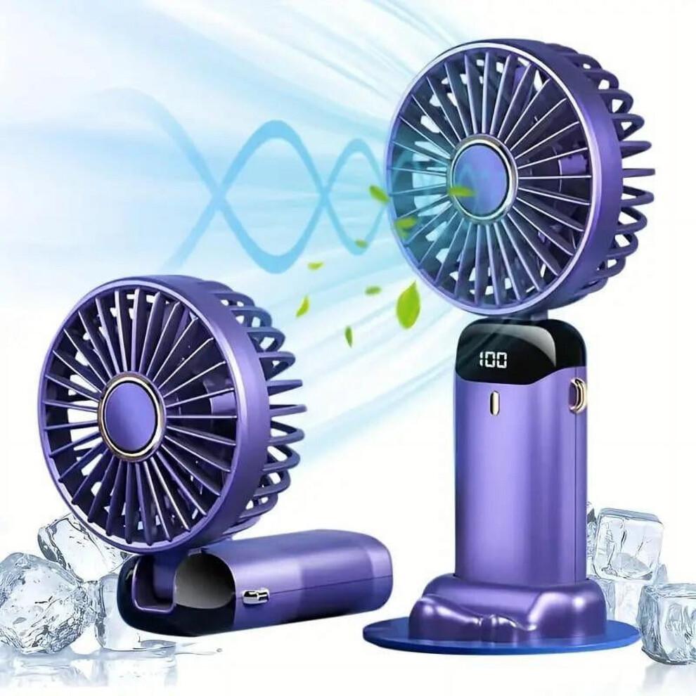 Portable Handheld Fan, USB Rechargeable Cooling Fan, Adjustable Fan for Home Office School Travel, Room Accessories