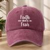 Fashionable Letter Embroidered High-quality Baseball Cap Classic Washed Retro Peaked Cap Sweat-absorbent and Breathable Hat