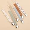 6Pcs Baby Pacifier Strap Baby Soother Chain Newborns Dummy Chain Clip Baby Product Cotton Teether Pacifier Strap Holder