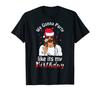 Mens Vintage  Santa Claus Christmas TShirt  Slim Fit Short Sleeve Cotton Shirt with WE GONNA PARTY Slogan