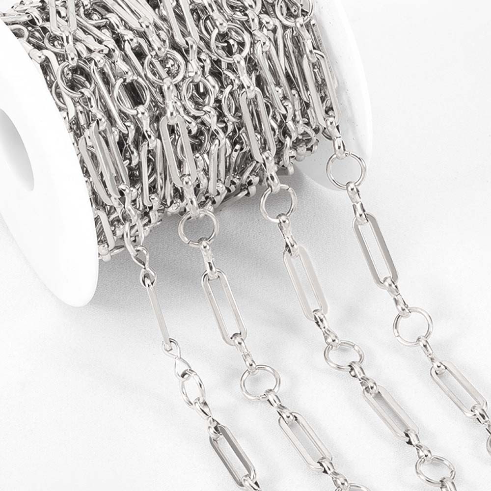 1Meter Multi Styles Stainless Steel Gold Color Silver Color Link Chain Bulk Chains DIY Necklace Jewelry Making Wholesale No Fade