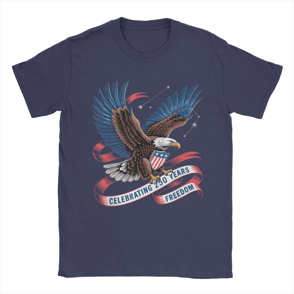 2026 New Men TShirt 250 Years America Anniversary USA 250th Birthday Fashion Tee Shirt Short Sleeve T Shirts Crew Neck Tees