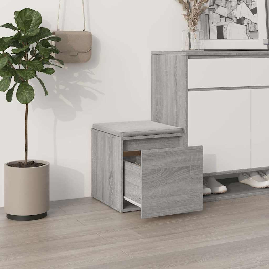 vidaXL Schubladenbox Grau Sonoma 40,5x40x40 cm Holzwerkstoff