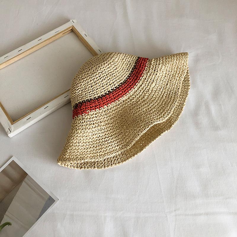 

Соломенная шляпа от солнца для женщин, летняя легкая приталенная кепка рыбака с завязкой, можно стирать вручную, ажурный дизайн для пляжа и путешествий one size бежевый