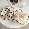 Soft Fabric Scrunchies Hair Tie For Women Girls Round Dot Floral Heart Design Elastic Hair Accessories No Metal Part
