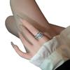 A New Trendy Brand Zircon Winding Ring for Jewelry, Women's Versatile Niche High-end Sense, Personalized Women's Light Luxury