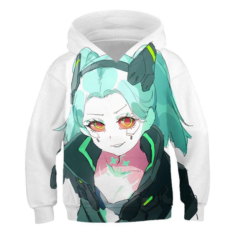 Cyberpunk Cyberpunk, Edge Walker Children's Hooded Sweater 3D Digital Printing Children's Jacket Men