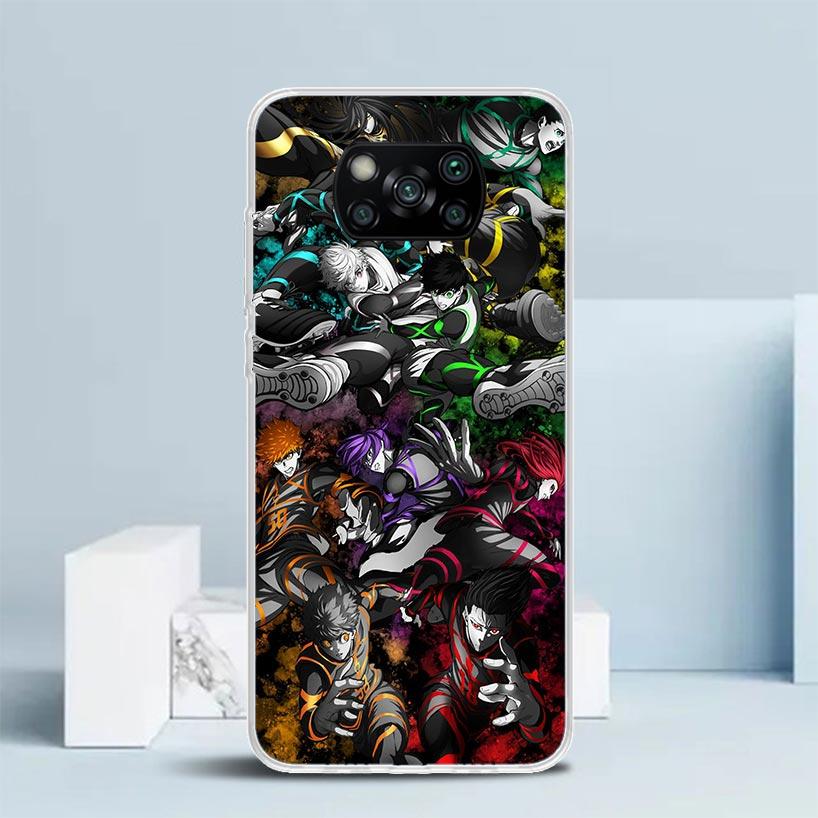 Blue Lock Football Anime Soft Cover for Xiaomi Poco F7 Ultra X7 X6 X5 Pro M7 Phone Case Redmi 15 15C 13 13C 12 12C 10 10C Print