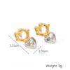 Yori 2025 New Gold Silver Mix Color Geometric Stainless Steel Earrings Waterproof and Hypoallergenic Summer Party Jewelry