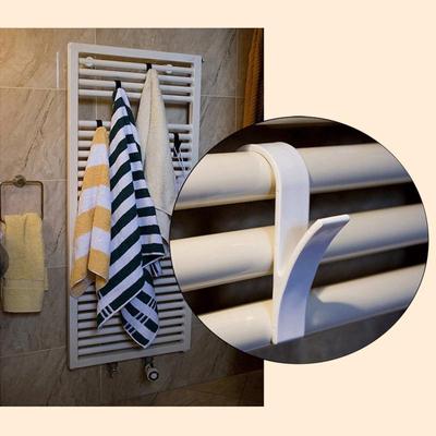 2-6 st Hängare för Uppvärmd Handduk Multifunktionella Radiatorkrokar Klädhängare för Kappa Kläder Halsdukshållare Badrumskrok