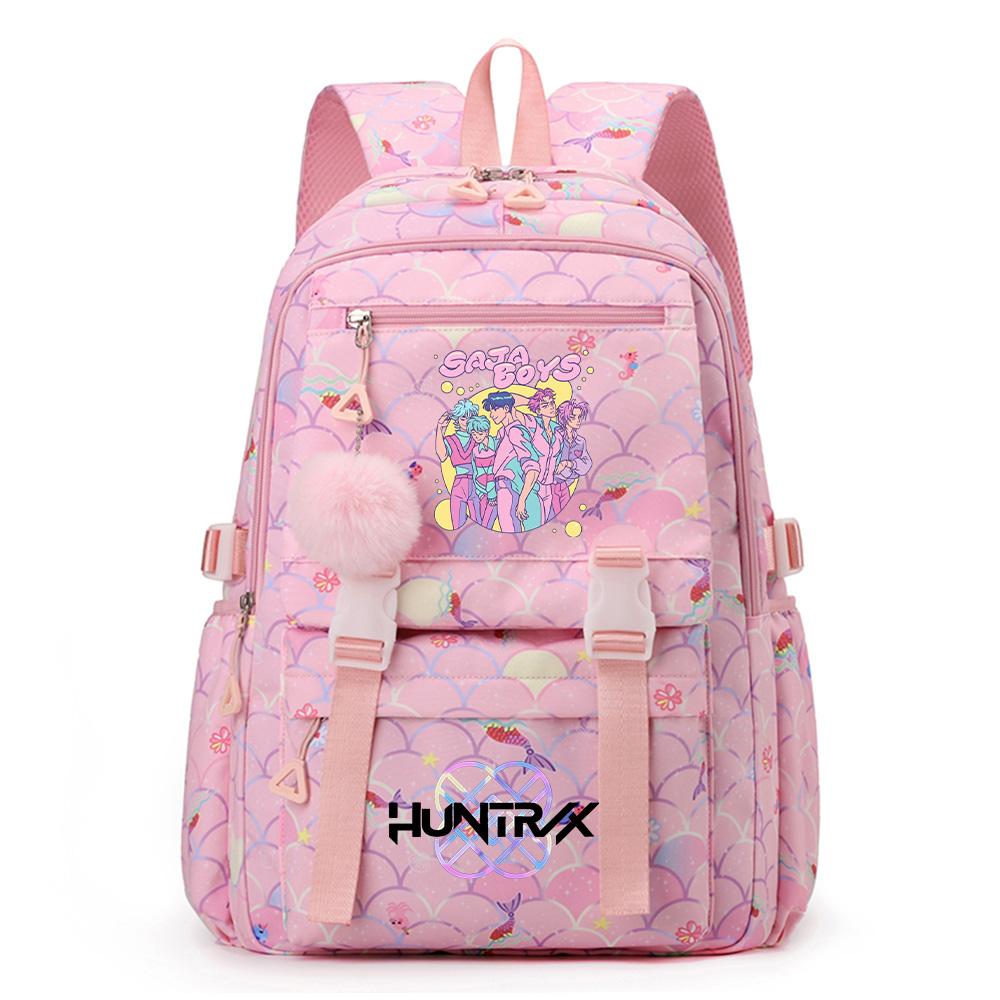 Anime K-Pop Demon Hunters Printed Backpack Large Capacity Waterproof Bookbag Student Boy Girl Schoolbag Outdoor Laptop Travel Bag Mochila