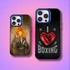 Mănuși de Box Pentru iPhone 17,16,15,14,13,12,11,Mini,Pro,E,SE4,XS,MAX Albastru Candy Capac Mat