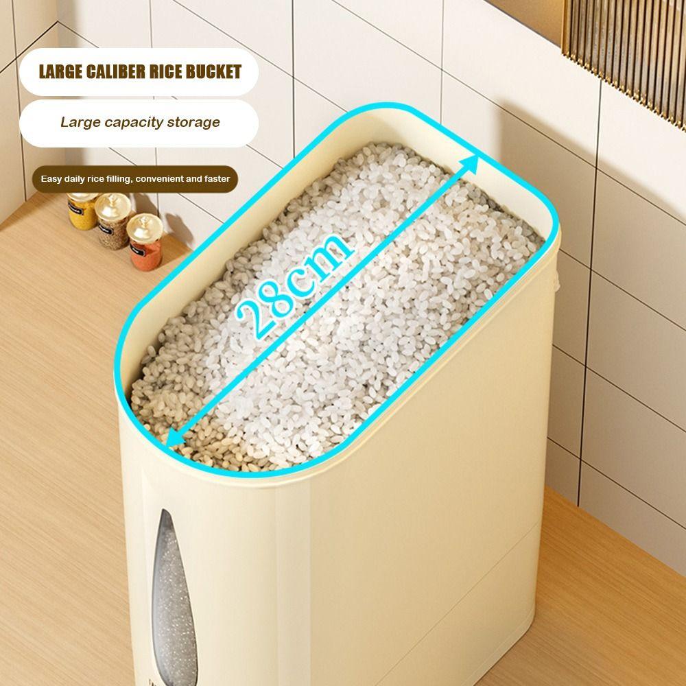 5/10KG Rice Bucket Sealed Cereal Container Durable Grain Storage Container  Kitchen