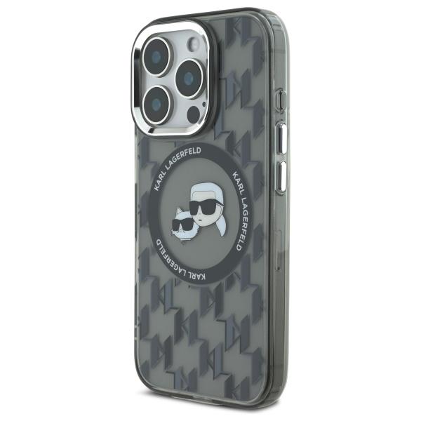 Karl Lagerfeld Klhmp16Lhmckmhk Iphone 16Pro 6.3 Czarny/Black Iml Monogram Karl&Choupette Head Magsafe
