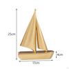 Elegant Sailboat Figurine, Decorative Nautical Art Sculpture for Home Office Decor