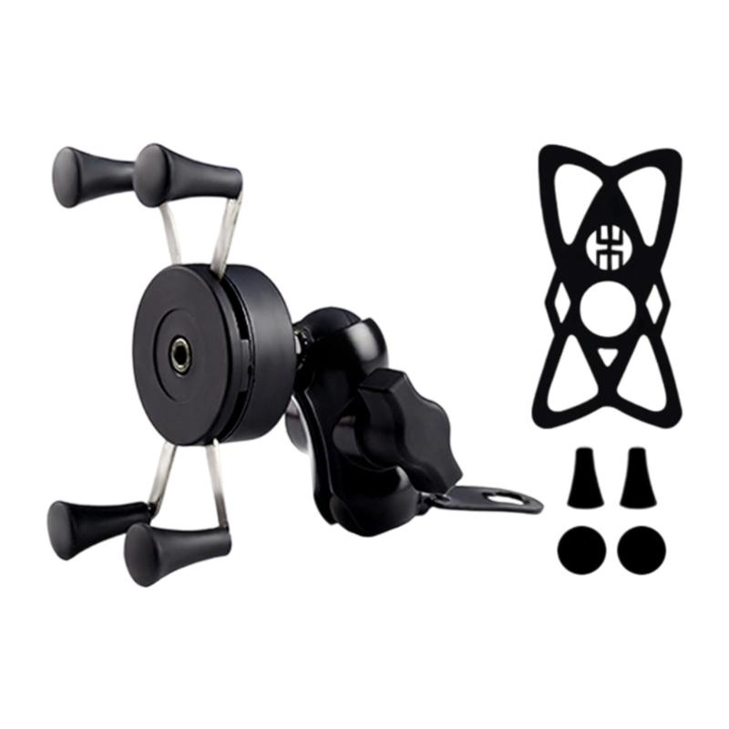 Universals Motorcycle Bike Phone Stand With 360 Swivels AntiSlip Bike Phone Stand Motorcycle Accessories Enduring