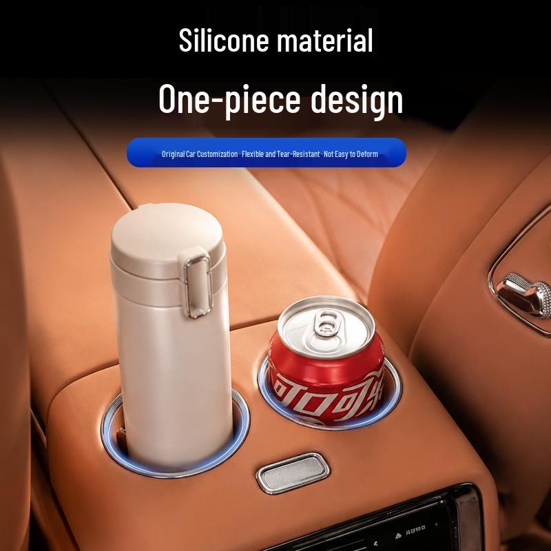 Anti-slip Silicone Cup Holder Pad for Chery V9: Custom Interior Protection and Decoration.