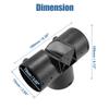 1PCS Car Diesel Heater Duct T Piece Connector Replacement Parts For Chinese Webasto Eberspacher Propex Automobiles Heater Part