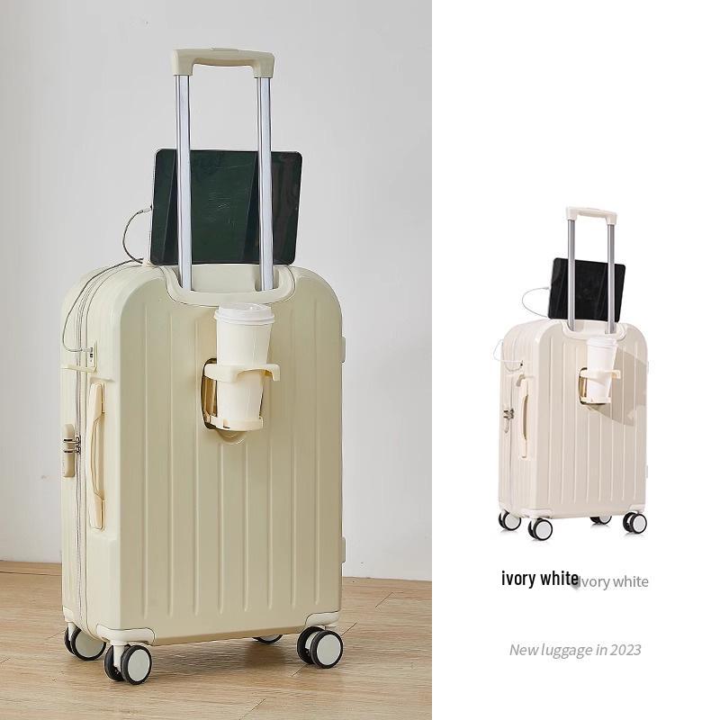 20-Inch Carry-On Suitcase with Universal Wheels, Rechargeable, for Men, Women, & Students