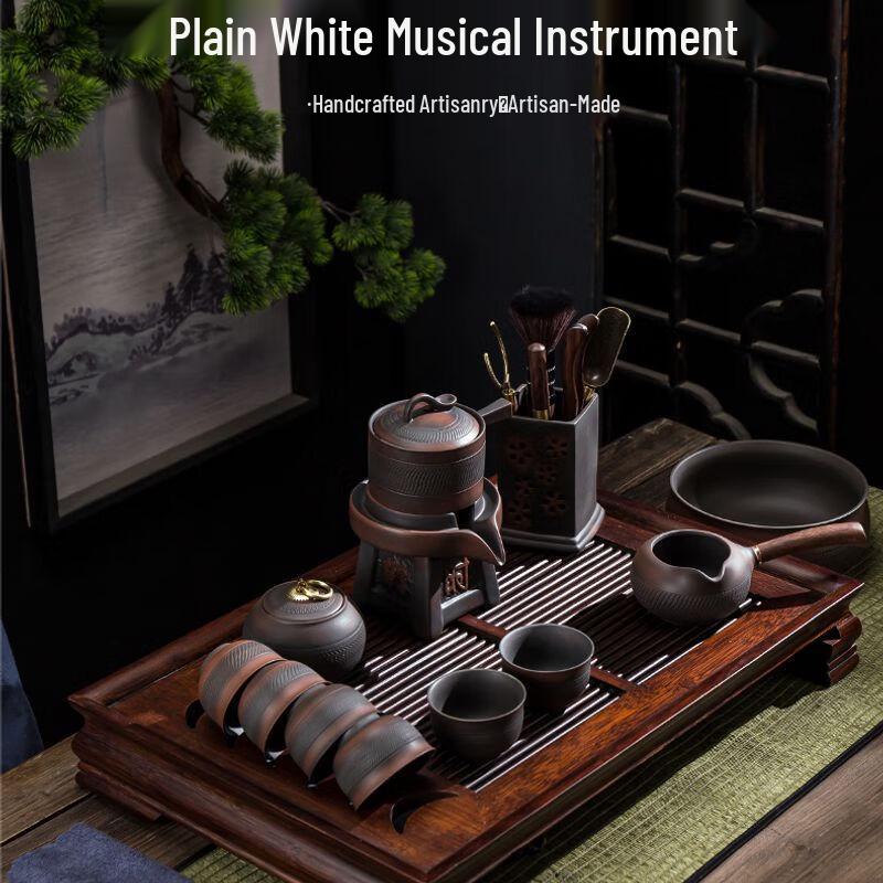 Qianyu Japanese Style Purple Clay Automatic Tea Set