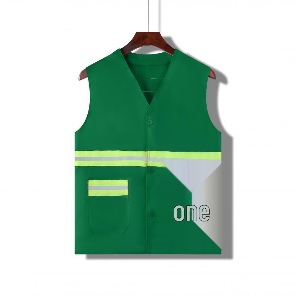 

Leader Multi-functional Fluorescent Safety Vest with Reflective Strips for Sanitation, Traffic, and Firefighting - Custom Logo Available One Size