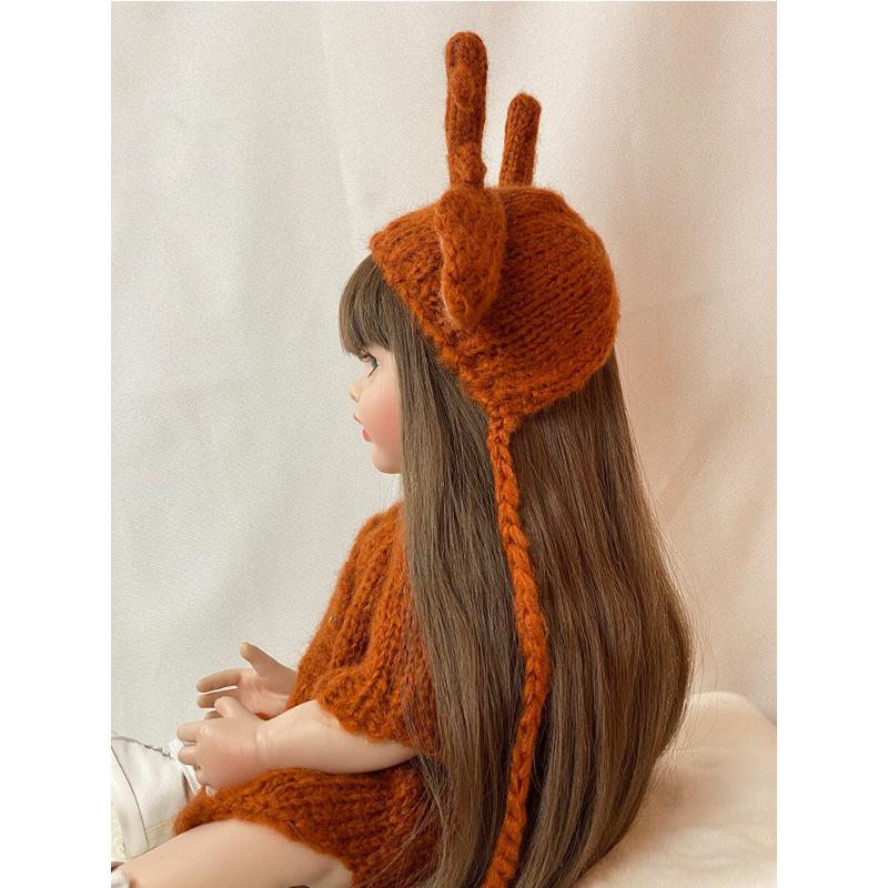 Lifelike 55 cm Silicone Full Body Reborn Baby Girl Dolls Antler Bebe Doll Newborn Toddler Children Birthday Gift Bath Accompany Toy