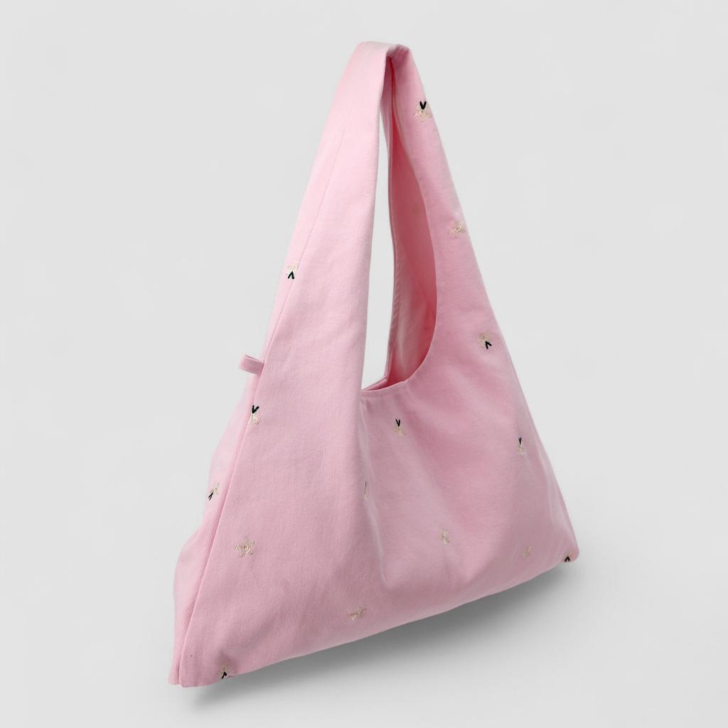 Atil Studio Fleur Lou Drawing Washed Bow Bag _ [Pink]