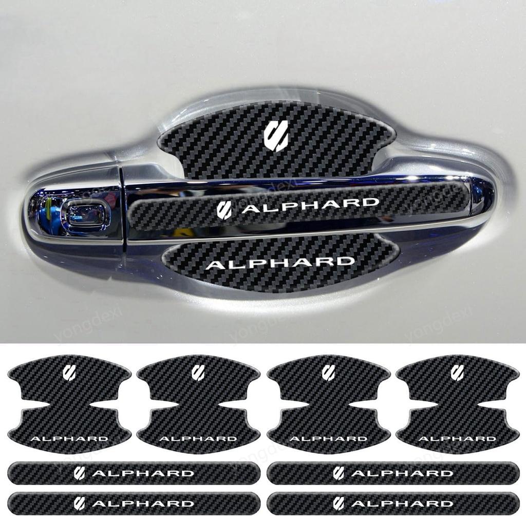 Door Handle Protector for Toyota Latest Door Knob Guard Compatible with Alphard ALPHARD AGH40W AGH45W 20 30 40 All Carbon Scratch Abrasion Body Paint