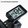 GPS Bike Computer Wireless Bicycle Computer 2.4 LCD Screen Cycling Speedometer Odometer with Auto Backlight and Bracket