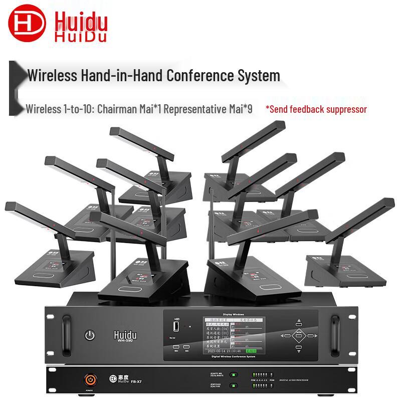 HuiDu WH-590 Wireless Conference Microphone System (CN Version)