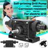 Delysia King Manuelle elektrische Bohrpumpe, selbstansaugende Miniaturpumpe, kleine Haushaltswasserpumpe, Handbohrmaschinen-Antriebspumpe, Dieselpumpe
