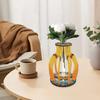 Acrylic Wood Animal Flower Diamond Mosaic Rhinestones Vase Diamond Painting Tabletop Vase Ornaments Kit for Home Office Decor