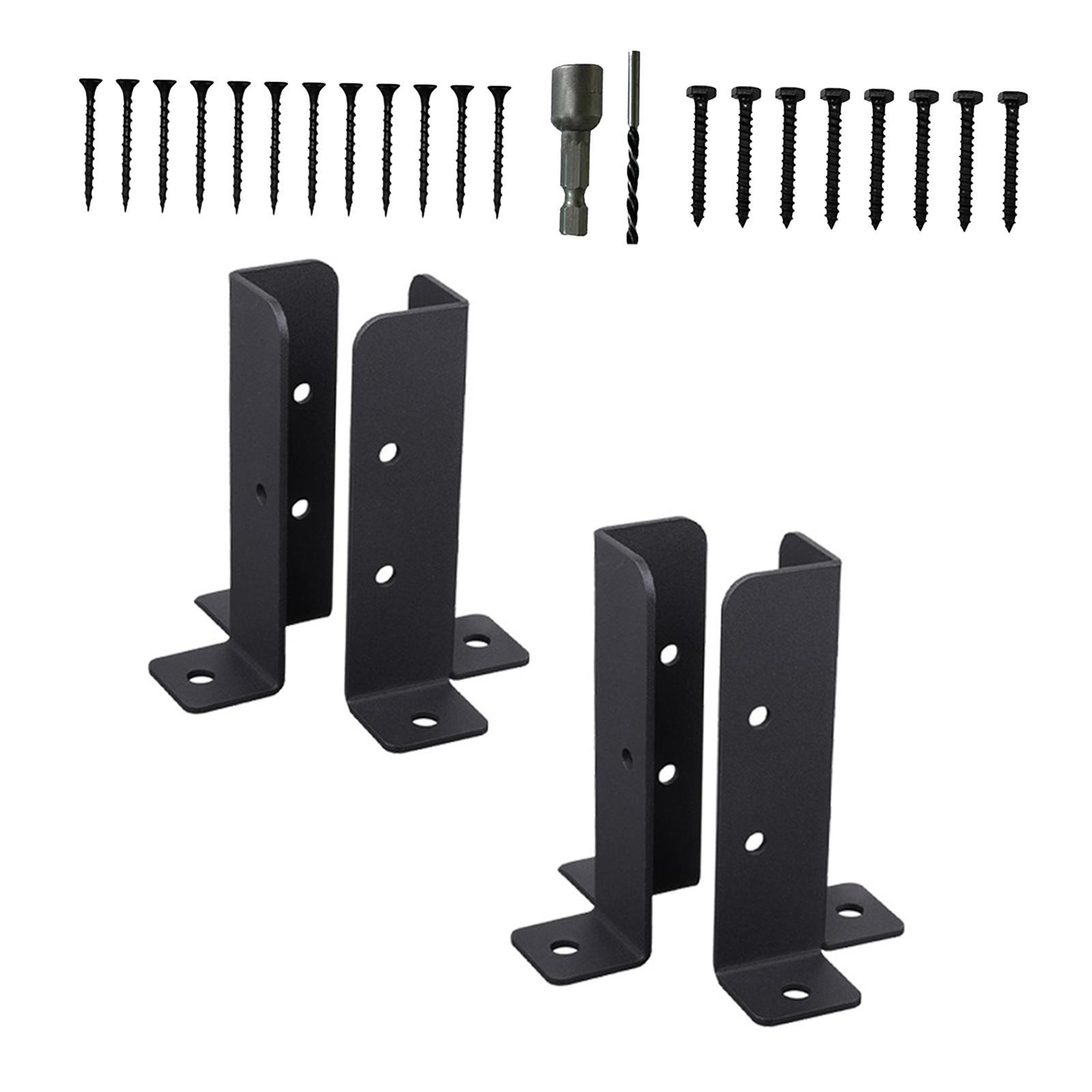 Deck Post Anchor Base Brackets Terrace Post Brackets Metal Support Base Brackets for Courtyard Yard Outdoor Post Holders Patio