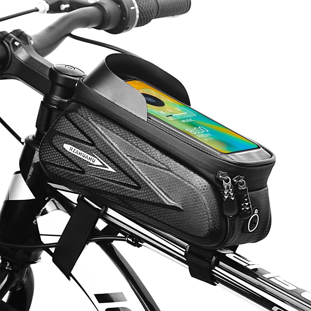 Bicycle Top Tube Road Bike Bicycle Frame Large TPU Easy Installation Bag, Bag, Bag, Bag, Waterproof, Capacity, High-Sensitivity Touch,