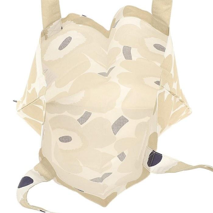Marimekko Tote Bag Pieni Unikko Beige Women's 069915 185 A4 Size Beige / White