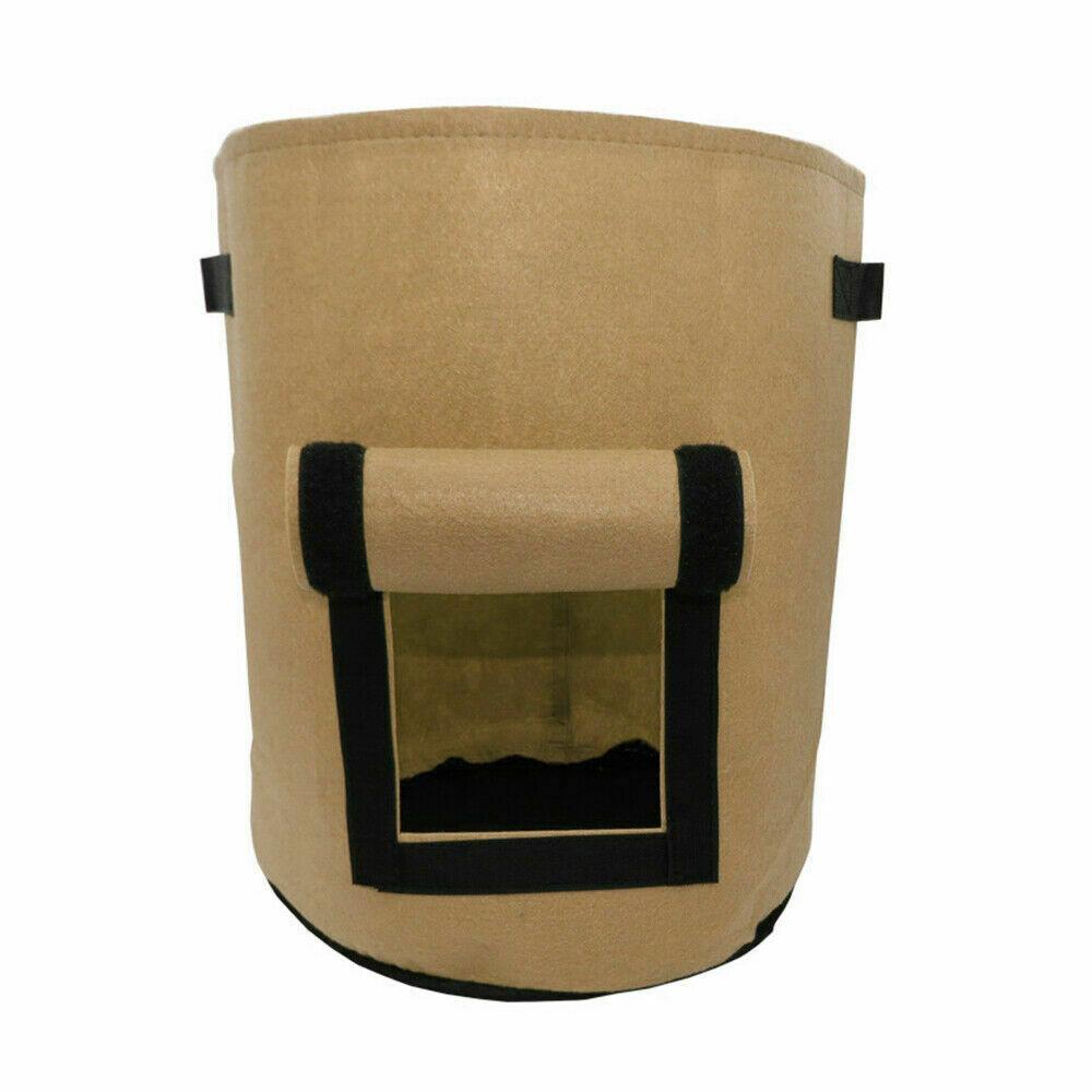 Durable And Reusable 5/7/10 Gallon Vegetable Grow Bags With Convenient Carry Handles