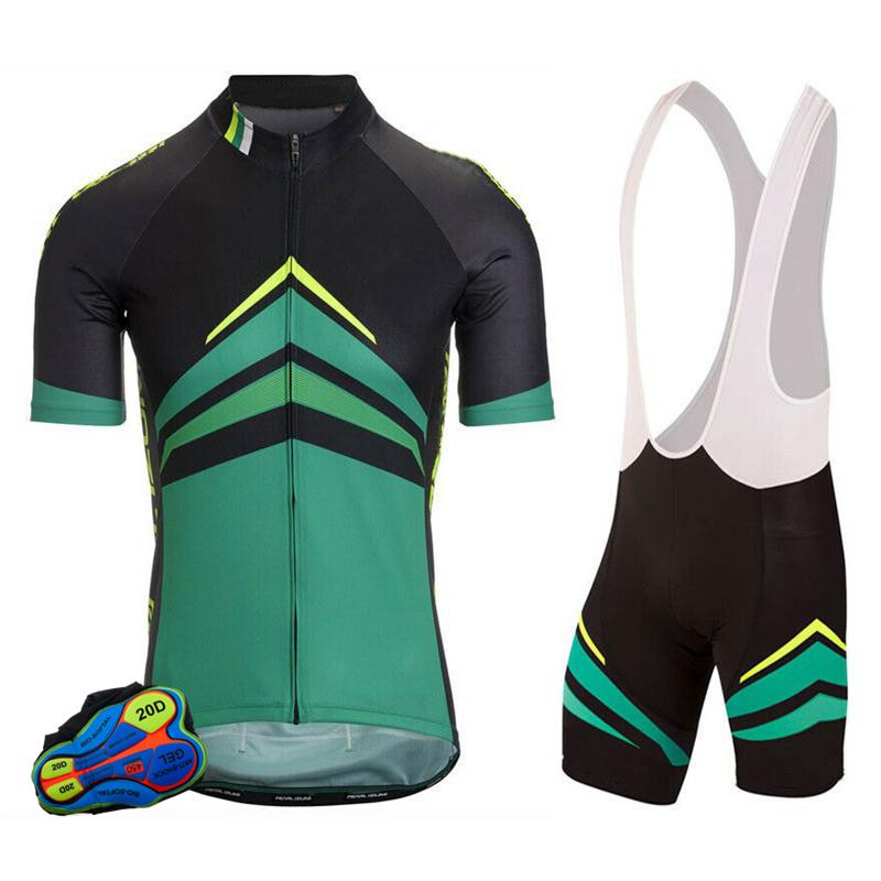 2026 Best Seller Summer Short Sleeve Cycling Suit Men's Top and Bottom Bib Shorts Kit Bike Jersey Set Cycling Clothing with Pocket